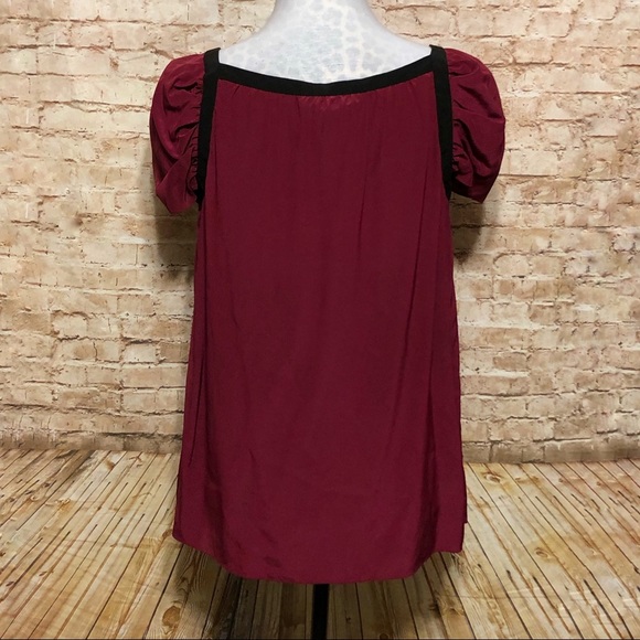 Cynthia Steffe Silk Cap-Sleeve Blouse - Picture 4 of 8